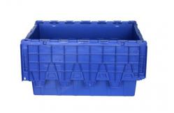China Stackable Plastic Attached Lid Containers Anti Skid Bottom supplier