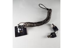 China Universal Hardware Adhesive 5m Security Plate Coiled Cable Lock for Tablet supplier