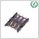 6Pin Push-Pull Type Nano Sim Card Socket Connector for Mobile Phone for sale