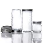 Cheap Price Round 180Ml 280Ml 380Ml 500Ml  Food Package Glass Mason Jars With Screw Top Lid for sale