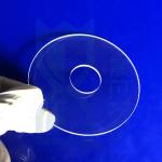 Custom Ultra-Thin Clear Quartz Glass Plate Various Sizes Round Optical Plate With Cuttingquartz Plate Drilled for sale