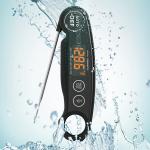 Foldable Digital Thermometer For Cooking Meat USB CE RoHS LED Display