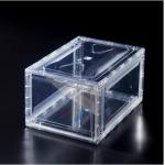 Injection Folding Plastic Shoe Box Organizer Stackable Sneaker Storage Boxes for sale