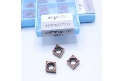 China Fracture Resistance Cermet Turning Tool Inserts Good Surface Smoothness CCMT09T302-1PP PV8310 supplier