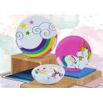 Unicorn Style 3pc 100% Melamine Baby Dinner Set for sale