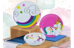 China Unicorn Style 3pc 100% Melamine Baby Dinner Set supplier