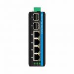 6 Port Gigiabit unmanaged Ethernet Switch  Din rail network switch  DC12V/24V Input for sale