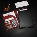 Durable Business PU Leather Notepad Portfolio Multiscene Recyclable Custom Logo
