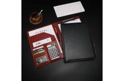 China Durable Business PU Leather Notepad Portfolio Multiscene Recyclable Custom Logo supplier