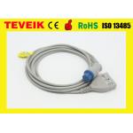 Round 10 Pin ECG Trunk Cable For Datex Patient Monitor , LL Type 3 Leads ECG Patient Cable for sale