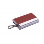 Slim Metal And PU Snap Closure Card Holder Organizer for sale
