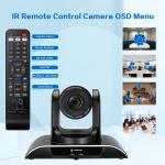 10X Zoom Video Conference Webcam Simultaneous IP Live Streaming Cameras HDMI Output