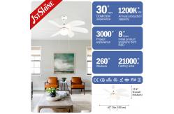 China Classical Style 1stshine Ceiling Fan Light with Pull Chain Switch and MDF Blades supplier