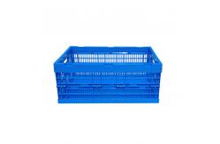 China 600*400*250 mm Virgin PP Plastic Collapsible Crates Solid Bottom Durability supplier