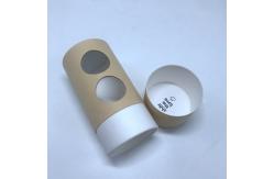China Biodegradable Food Paper Tube Packaging Fettuccine With Window supplier