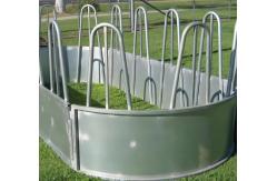 China Galvanized Feeder With Tombstone Railings For Cattle 12 Feed Openings supplier