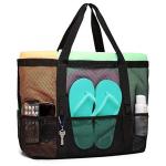 Women Mesh Transparent Bag Double Layer Heat Preservation Large Picnic Beach Bags for sale