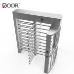 Single Channel SUS304 Stainless Steel Cabinet Tunrstile Full Heigh Gate for sale