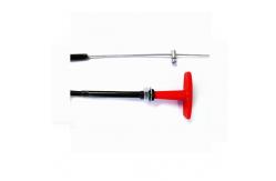China Red T Handle Control Cable Assembly For Throttle Control / Regulating Valve supplier
