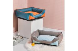 China Super Soft Round Dog Bed For Puppy Kitten With Slip Resistant Bottom supplier