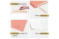 China OEM ODM 2023 Weekly Planner Weekly Schedule Vertical Layout Monthly Tabs supplier