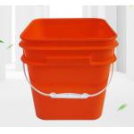 Chemical Resistant Square Plastic Pail Thermal Transfer Printing Option for sale
