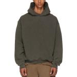 Custom Non Drawstring Blank Oversized Sweatshirts Black Cropped Hoodies