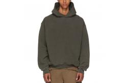 China Custom Non Drawstring Blank Oversized Sweatshirts Black Cropped Hoodies supplier