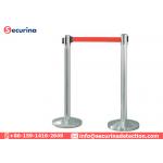 Stainless Steel Security Bollards Outdoor Metal Queue Way Retractable Safety Barriers for sale