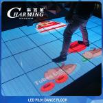 Antiwear IP53 Dance Floor Underground LED Screen Tempered Glass for sale