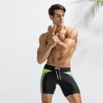 Waterproof Mens Swimming Trunks Color Matching Boxer Beach Swimming Trunks for sale