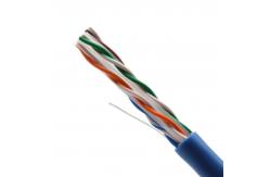 China 250MHz 24AWG UTP Cat6 Plenum Bare Copper CCA Wire CMR CMP Rated supplier