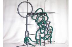 China Play Badminton PVC Leon Sign White Green Color supplier