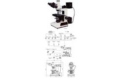 China 600X Plan LWD Industry Trinocular Metallurgical Optical Microscope A13.0203 supplier