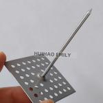 50mmx50mm Perforated Base Insulation Hanger Pins With Self Locking Washer