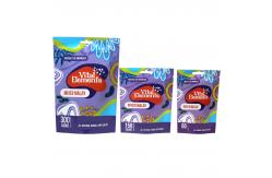 China Customizable Glossy Mylar Weed Bags / Pouch Stand Up Moisture Proof supplier