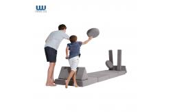 China 10 Piece Modular Play Couch With Microsuede Fabric And YKK Zipper supplier
