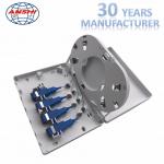 Sc / Upc Fiber Optic Termination Box Surface Mount Box Indoor 4 Core White Color for sale