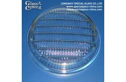 China Durable Molded Borosilicate Lamp Lens Cover for Swimming Pool Light supplier