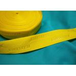 100% Polyester / Nylon Knitted Folded Elastic Ribbon With Logo Embossed
