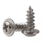 M4 316 Stainless Steel Self Tapping Screws Rounded Head 4-20mm With Washer for sale