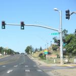 Q235 Carbon Steel Street Traffic Light Pole 7 Shape For Highway Roadway for sale