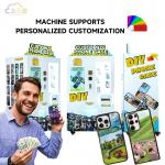 3 Minutes Per Case Phone Case Printing Vending Machine with Variable Ink Droplet Technology White Or Customized Color for sale