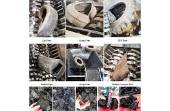China Twin Shaft Tyre Shredding Machine Two Shaft Tire Recycling Shredder supplier