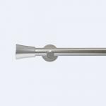 Aluminum Cylinder Finial 2 Meters Metal Pipe Curtain Rod For Window Renovation for sale