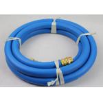 China 50ft Length ID 3/4 Reinforced Water Hose with 3/4 Nickle plated Brass Fittings for sale