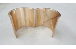 China Customizable Half Moon Bearing , Sintered Bronze Bushing Low Friction Coefficient supplier