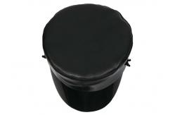 China High End Black Military Cadet Cap Street Style PU Unadjustable For Women supplier