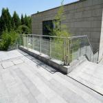 External Prefabricated Handrails Balustrade Courtyard Modern Metal Railing Interior Custom