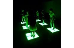 China Interactive Floor Tiles LED Jumping Grid Interactive Game For Entertainment supplier